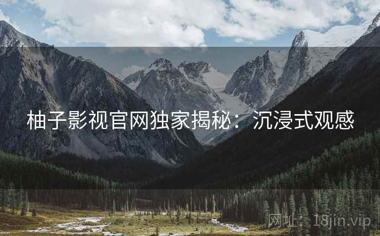 柚子影视官网独家揭秘：沉浸式观感